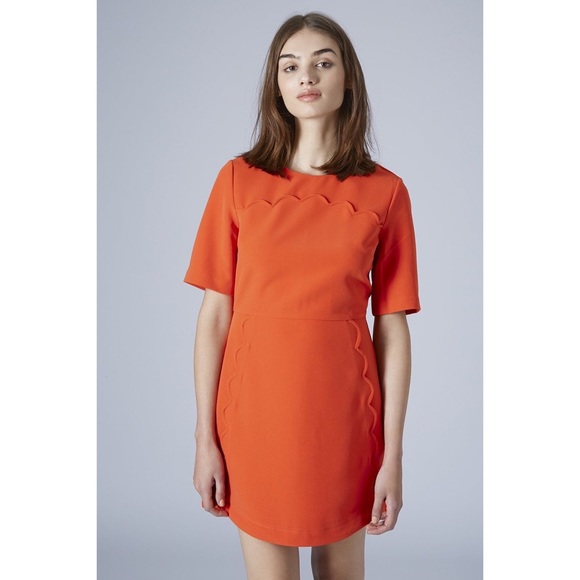 Top shop Mini Orange Dress - Picture 4 of 4